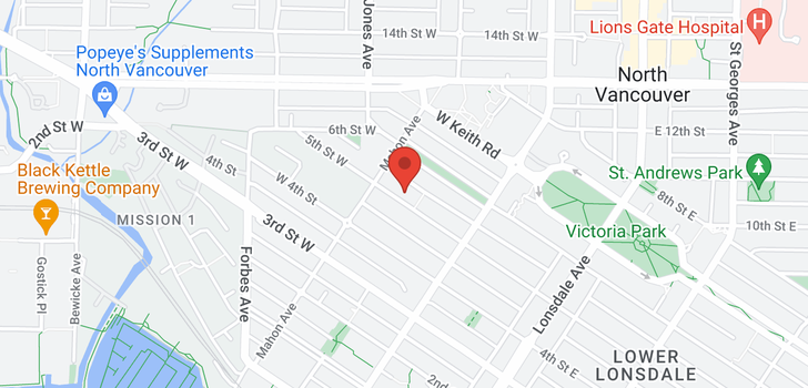 map of 258 W 5TH STREET